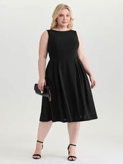 Sensational Open Back Cinched-Waist Midi Dress