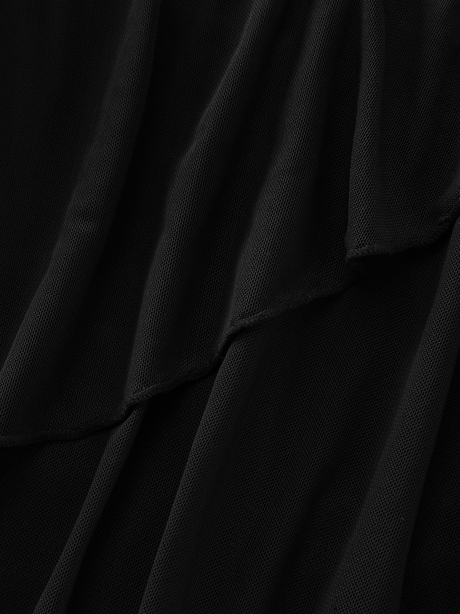 Sheer Layered Plain Swim Skirt