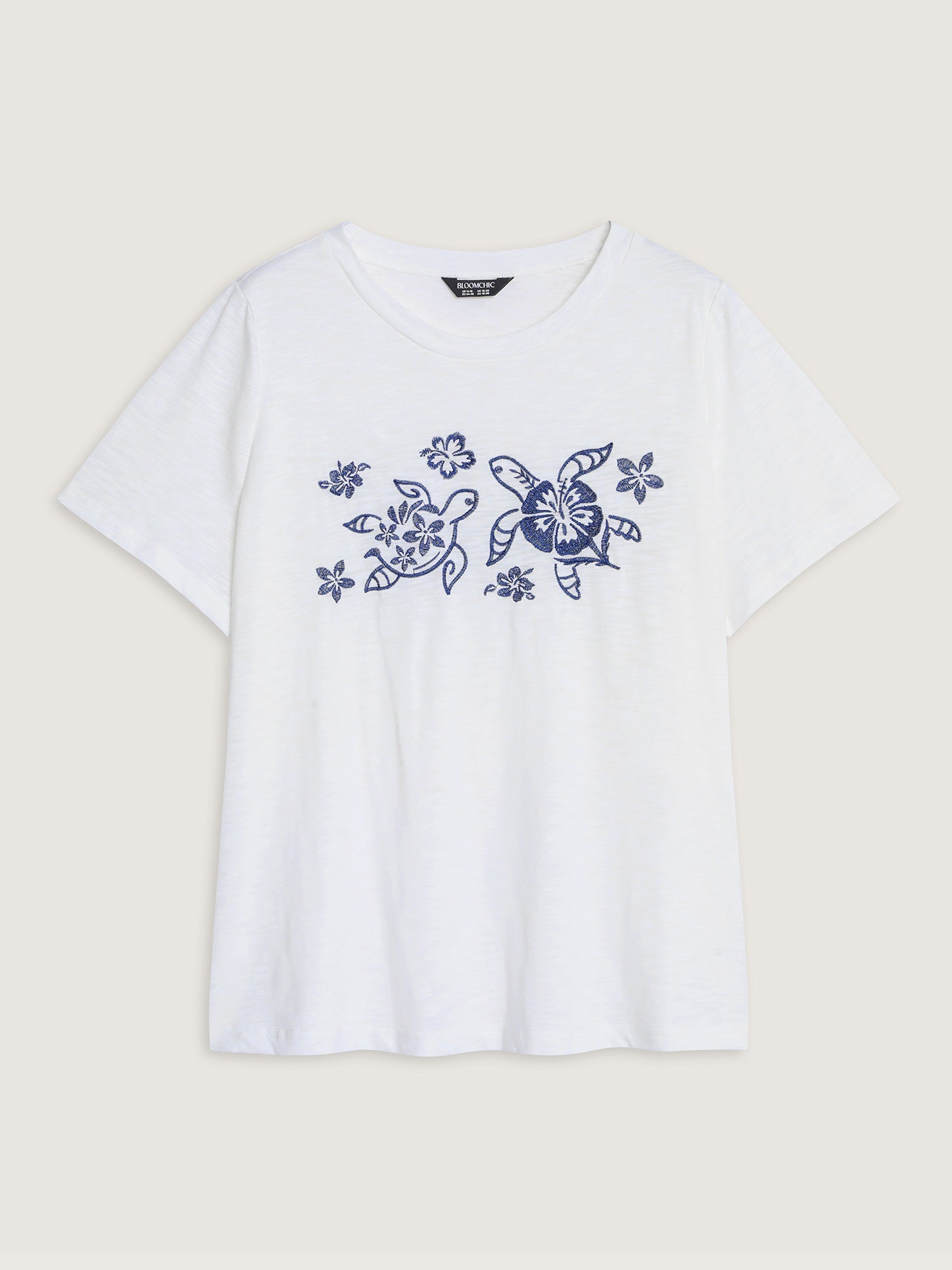 Supersoft Floral Turtle Print T-Shirt