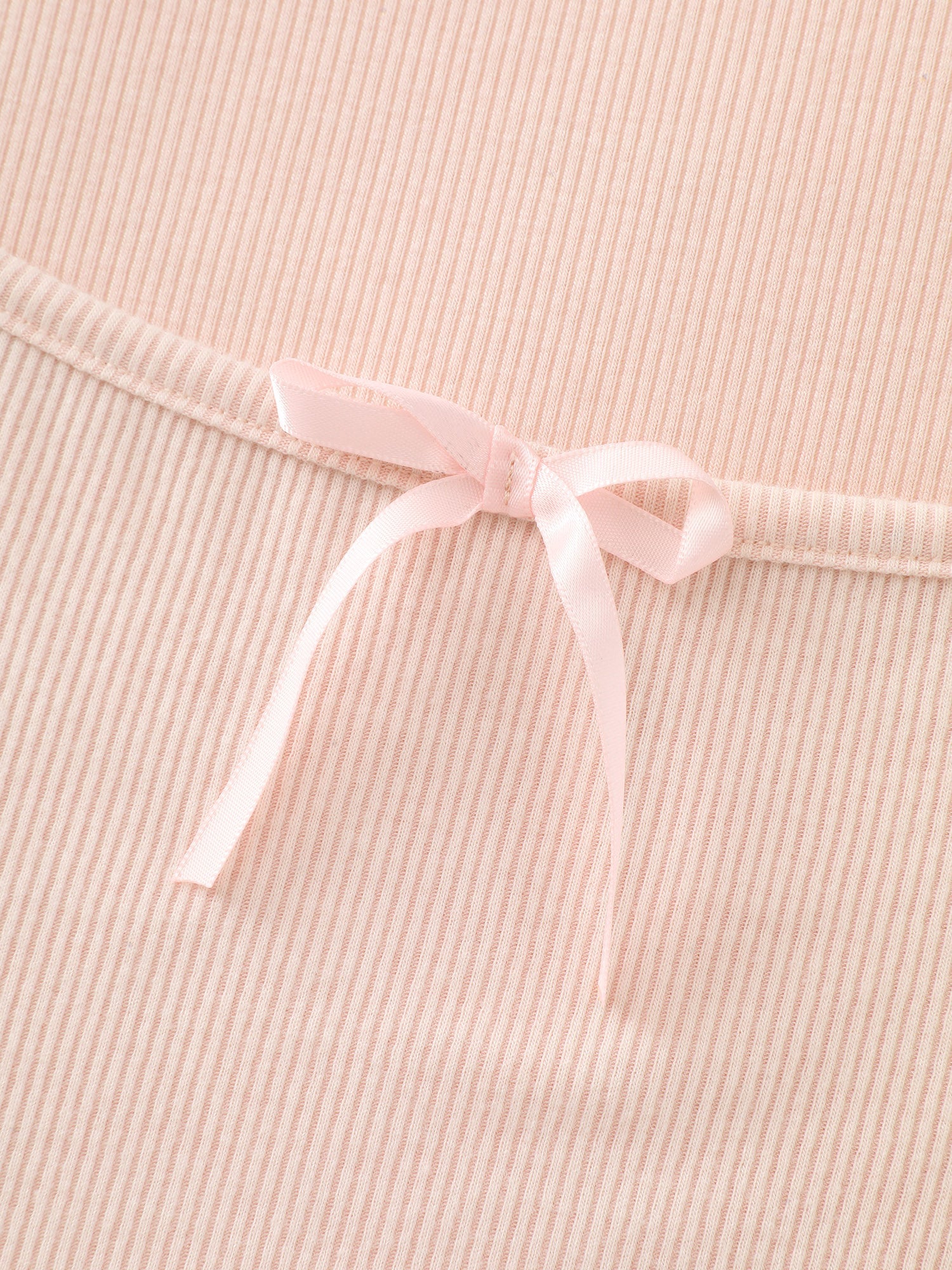 Ribbed Scoop Neckline T-Shirt