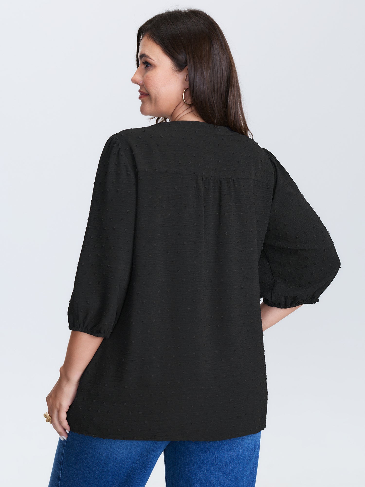 Multicolor Floral Embroidered Flowy Blouse