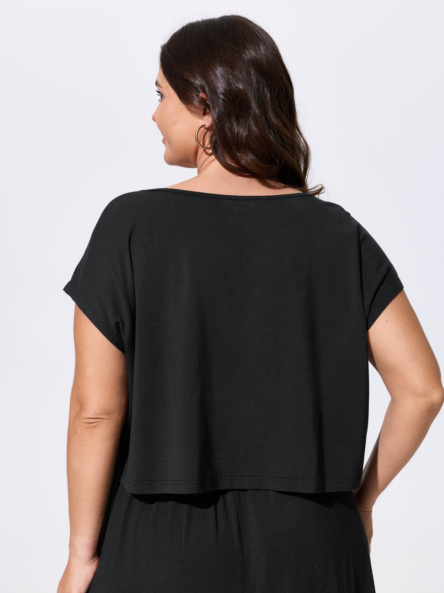 Supersoft Tassel Trim Neckline Knit Top