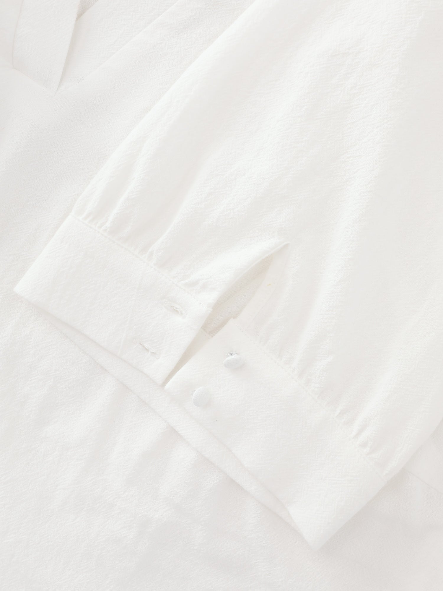 Cotton V-Neck Collared Long Length Blouse