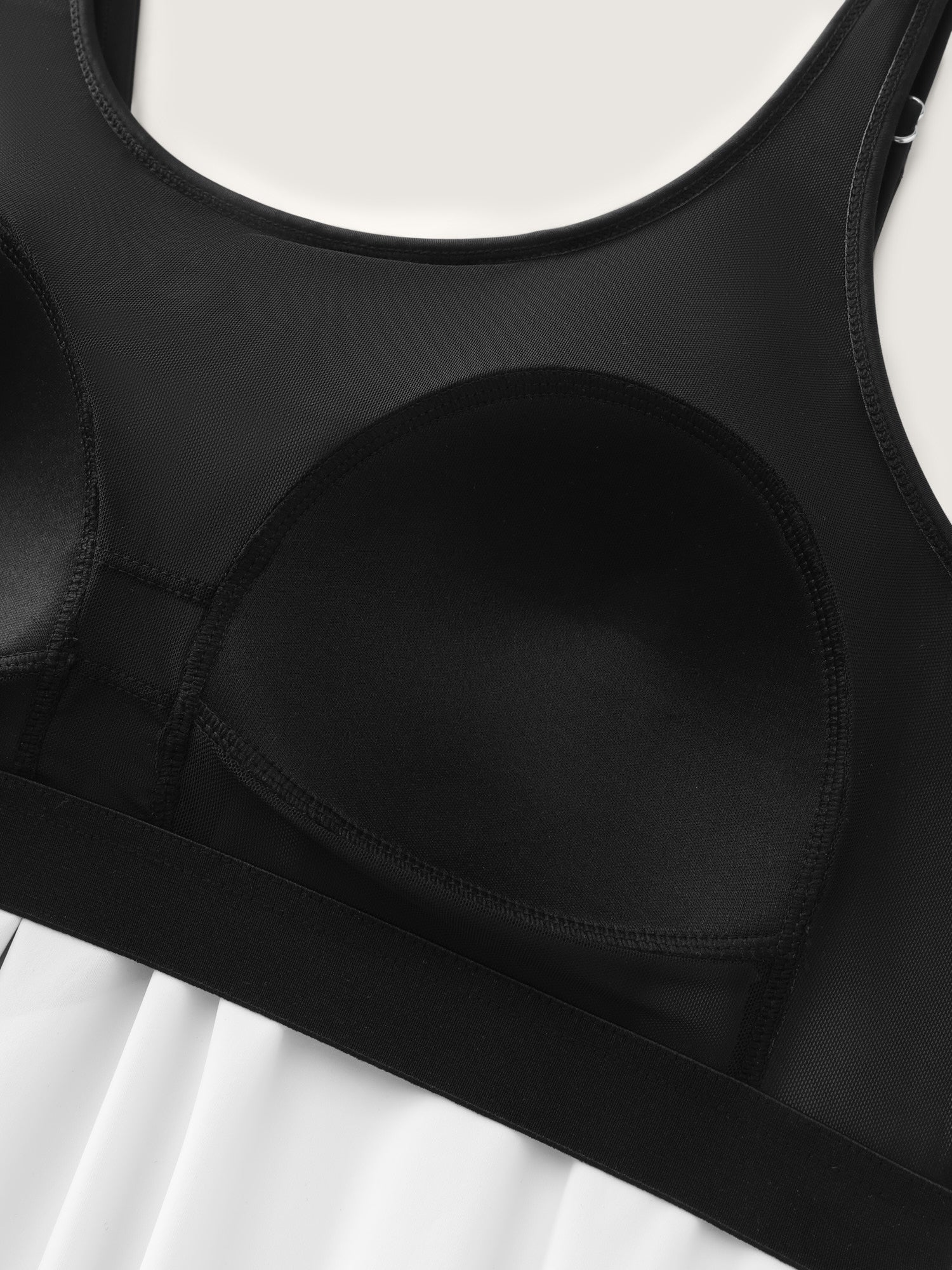 Colorblock Pockets Adjustable One-Piece Swimsuit