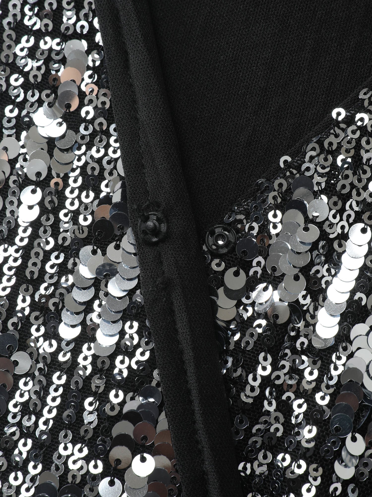 Sparkly Sequin V-Neck Cinched-Waist Mini Dress