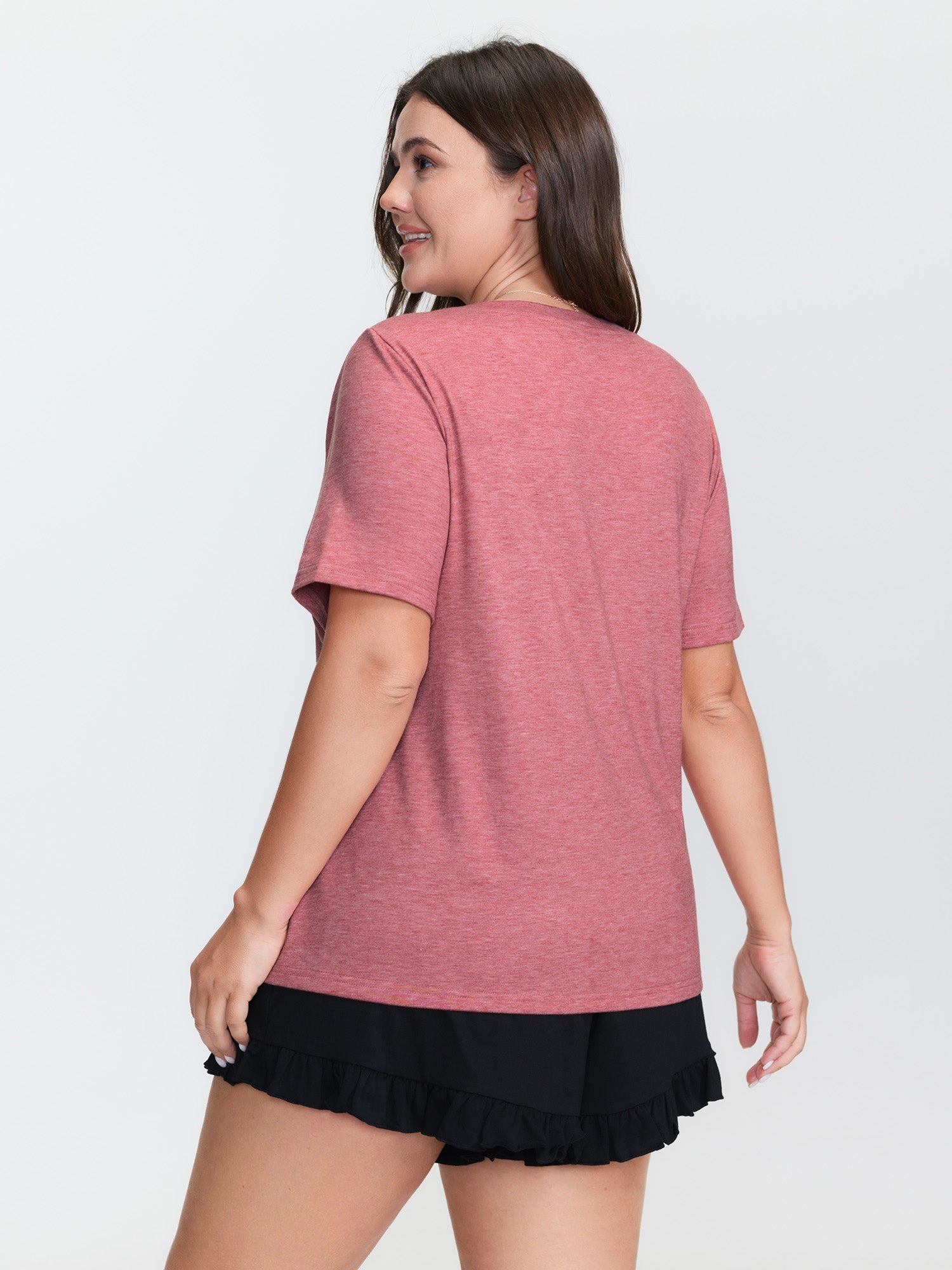 Supersoft Floral Print Round Neck T-Shirt