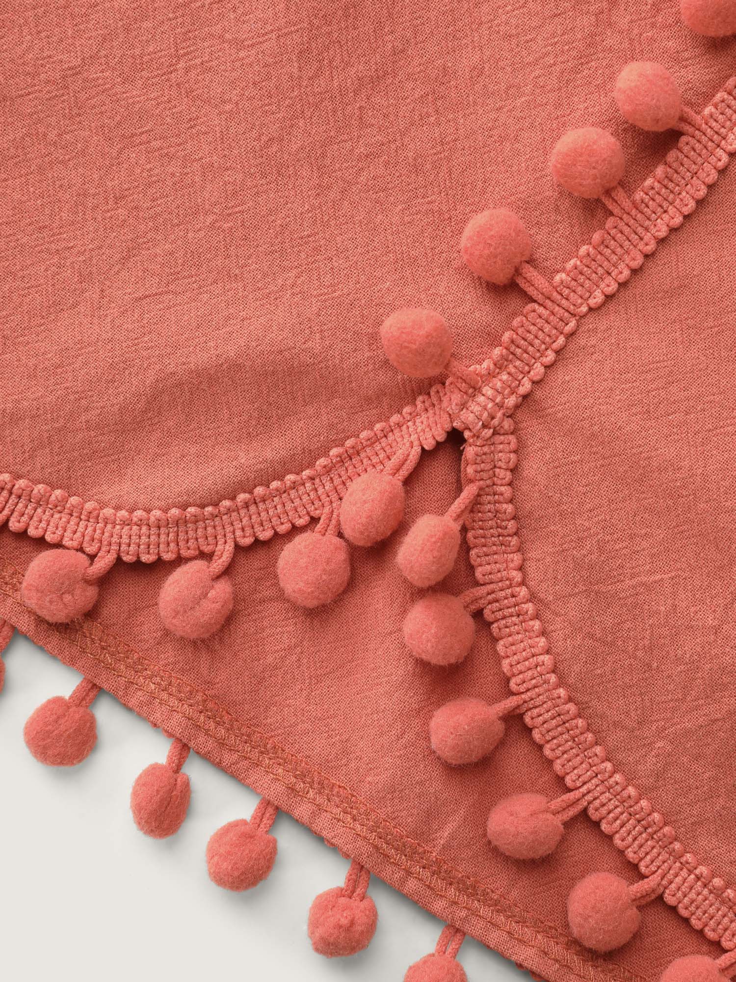 Pure Cotton Petal Hem Shorts