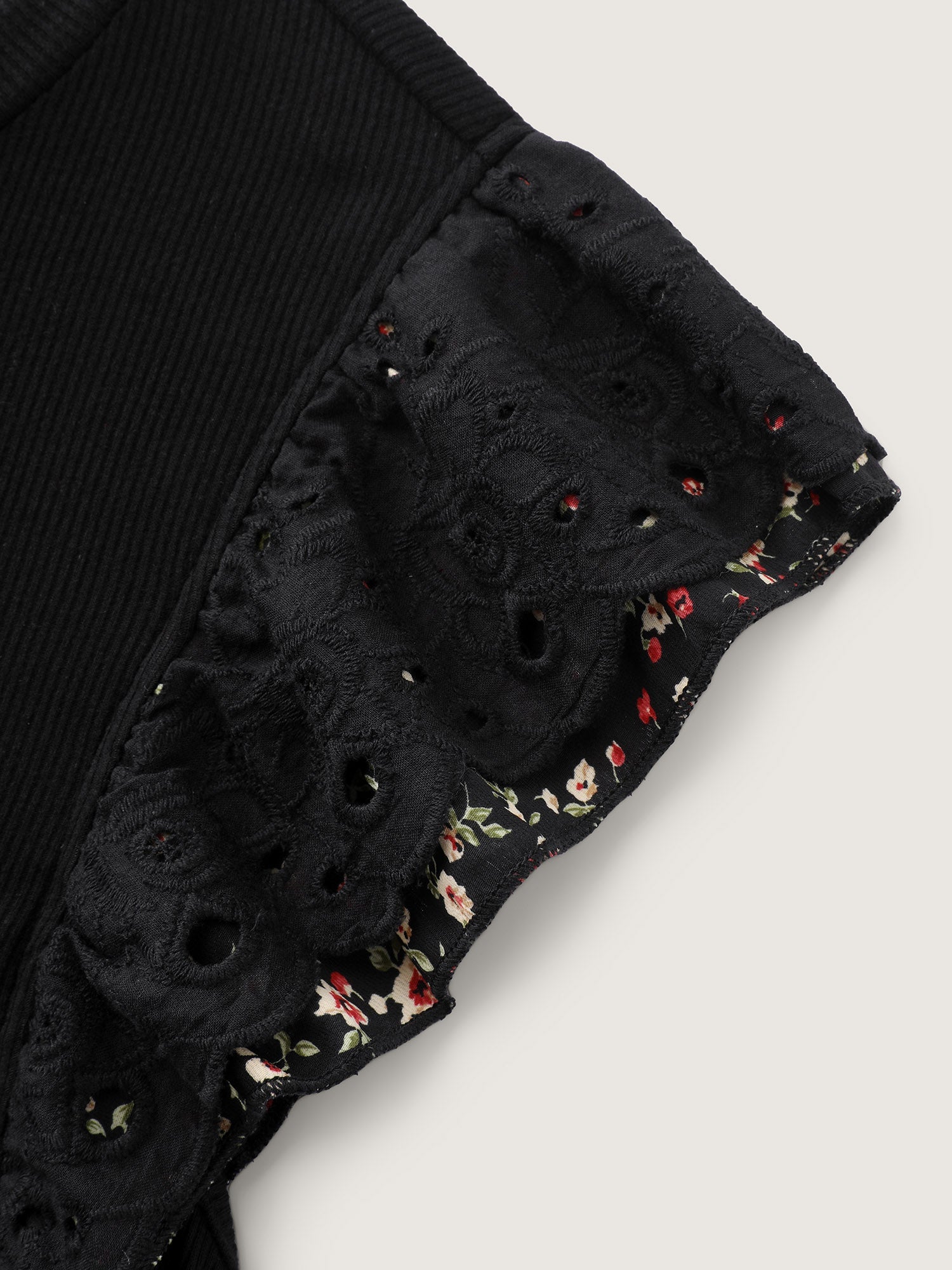 Stretchy Flutter Sleeve Fitted T-Shirt