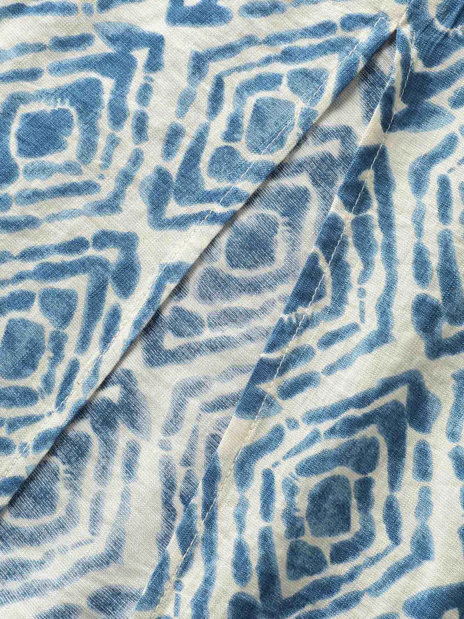 Wavy Print Cami Flowy Maxi Dress