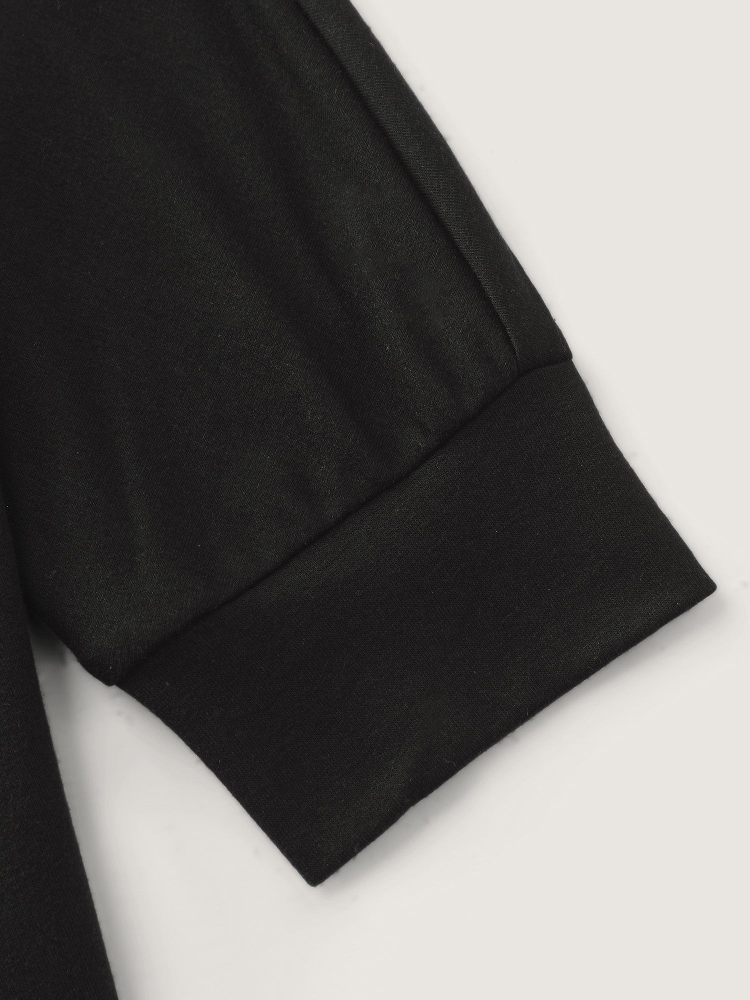 Cut-Out Off-Shoulder Plain Sweatshirt