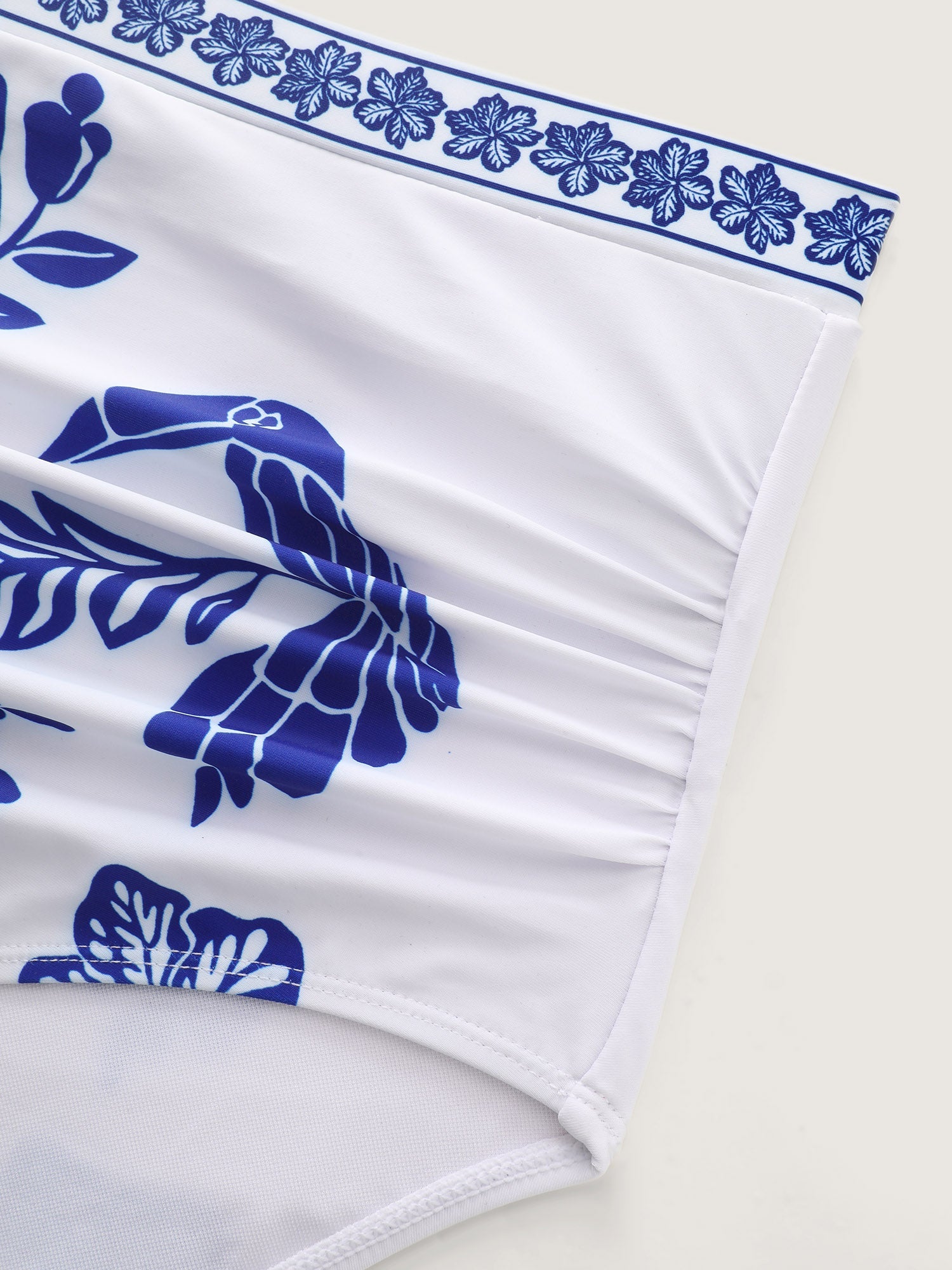 Sheer Pants Two-Piece Tropical Swim Bottoms