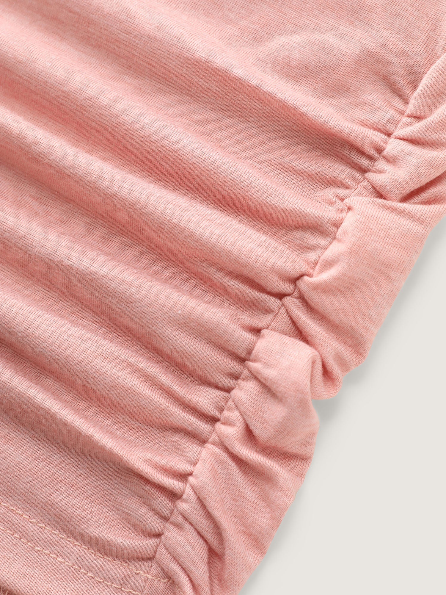Supersoft Stretchy Ruched Hip-Coverage T-Shirt