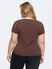 Supersoft Boat Neckline Fitted T-Shirt