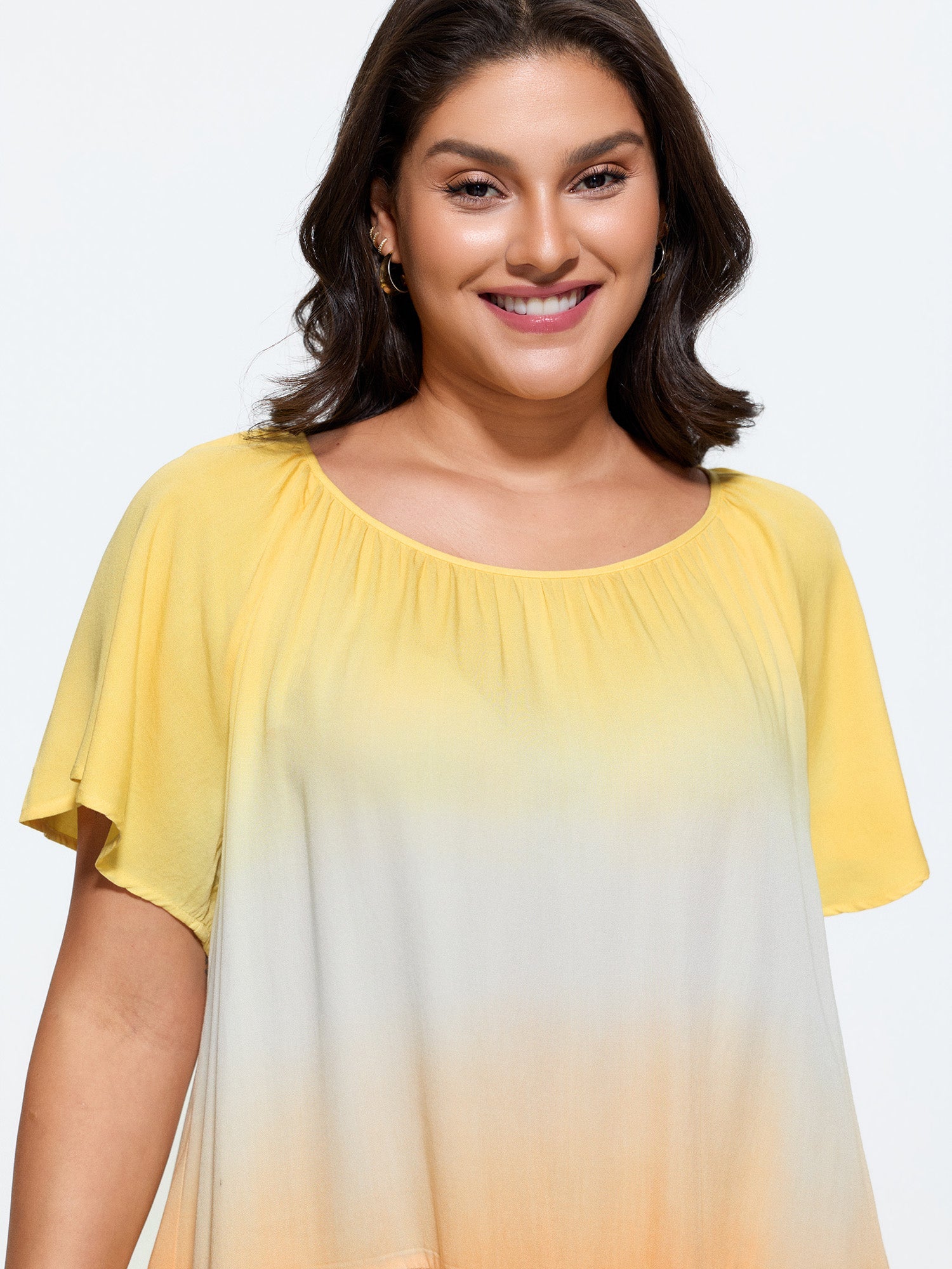 Supersoft Color Gradient Relaxed-Fit Top