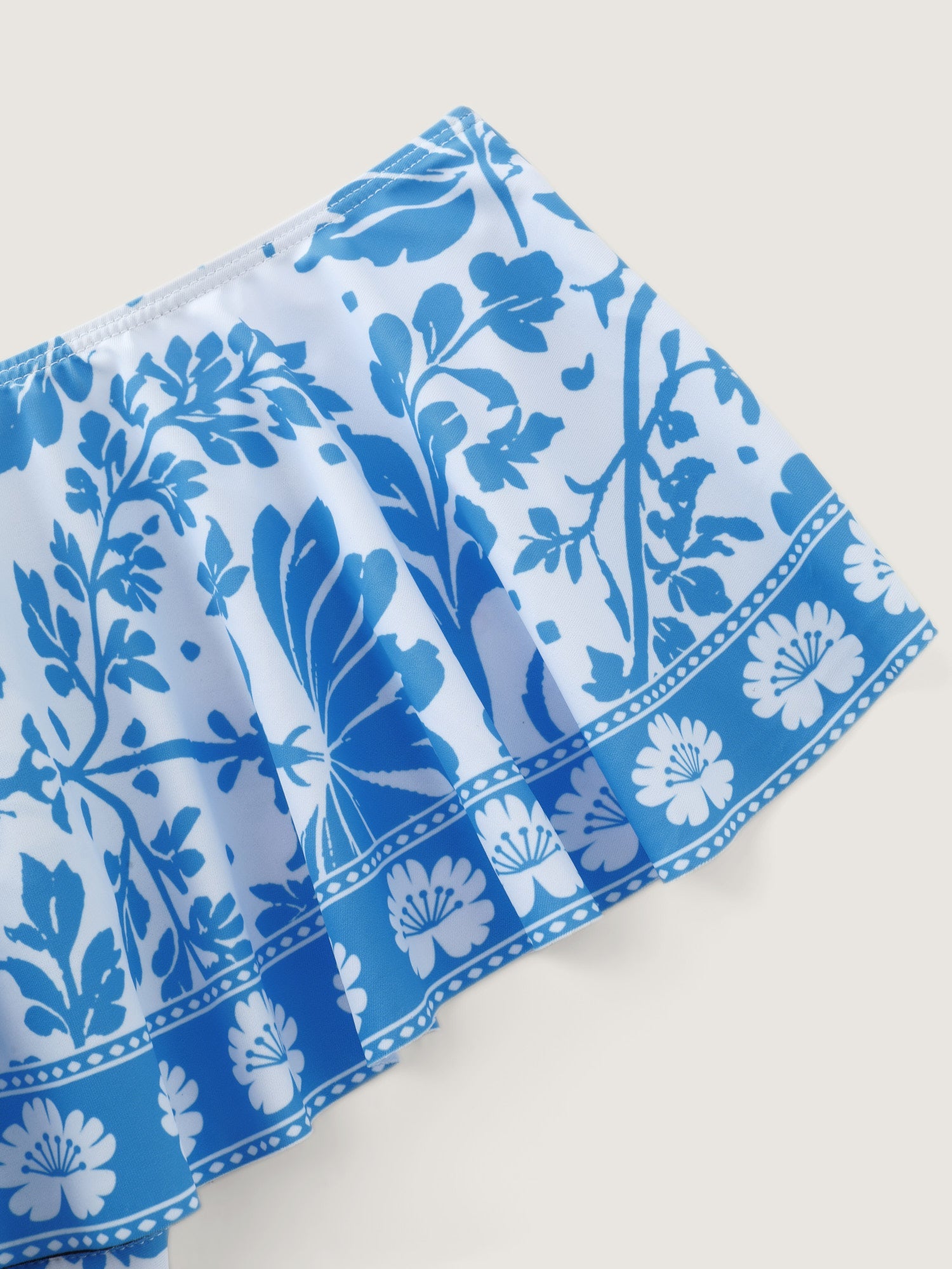 Sarong Set Floral Print One-Piece Swimsuit