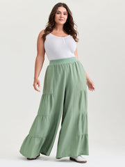 Supersoft Tiered Wide-Leg Pants