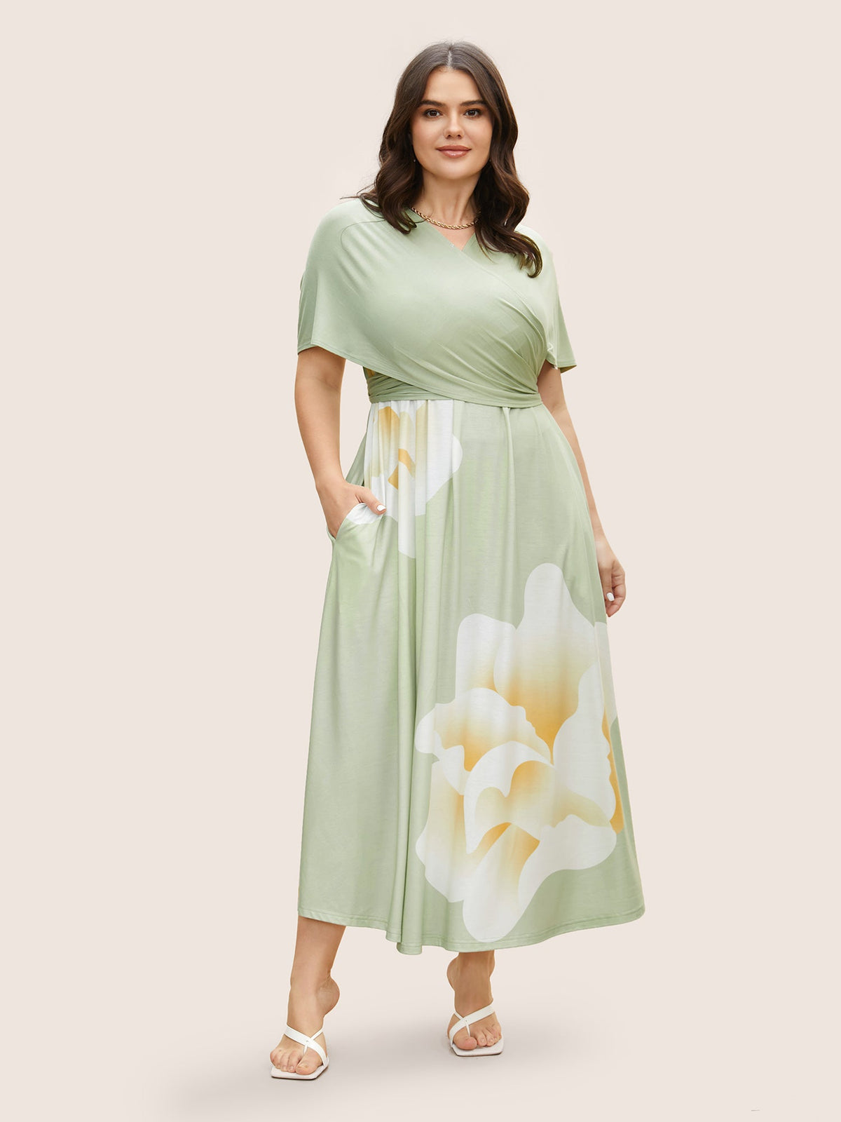 Everywhere Dress - Floral Mesh Ties Dress
