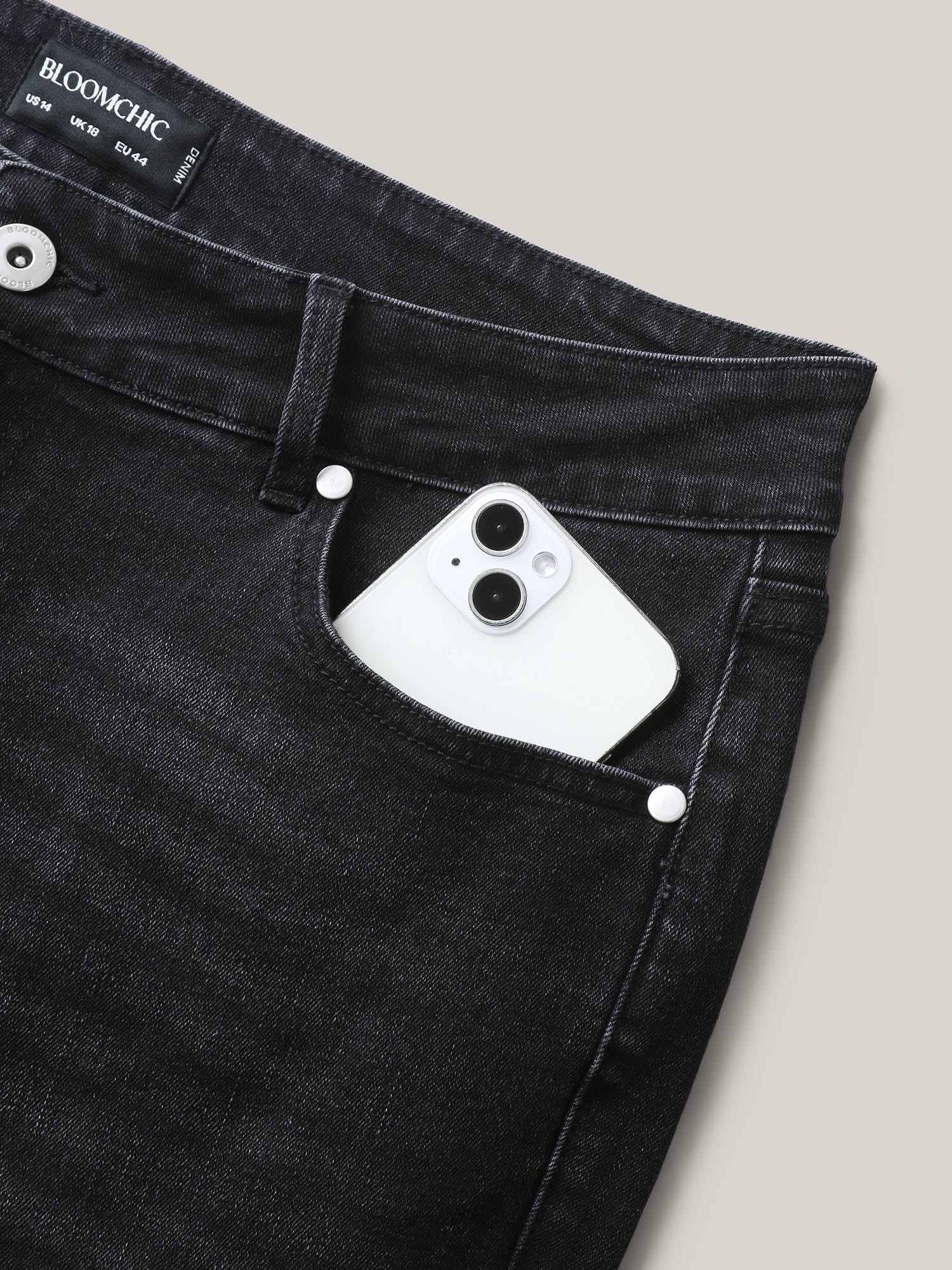 5 Pockets Stretch Skinny-Fit Jeans