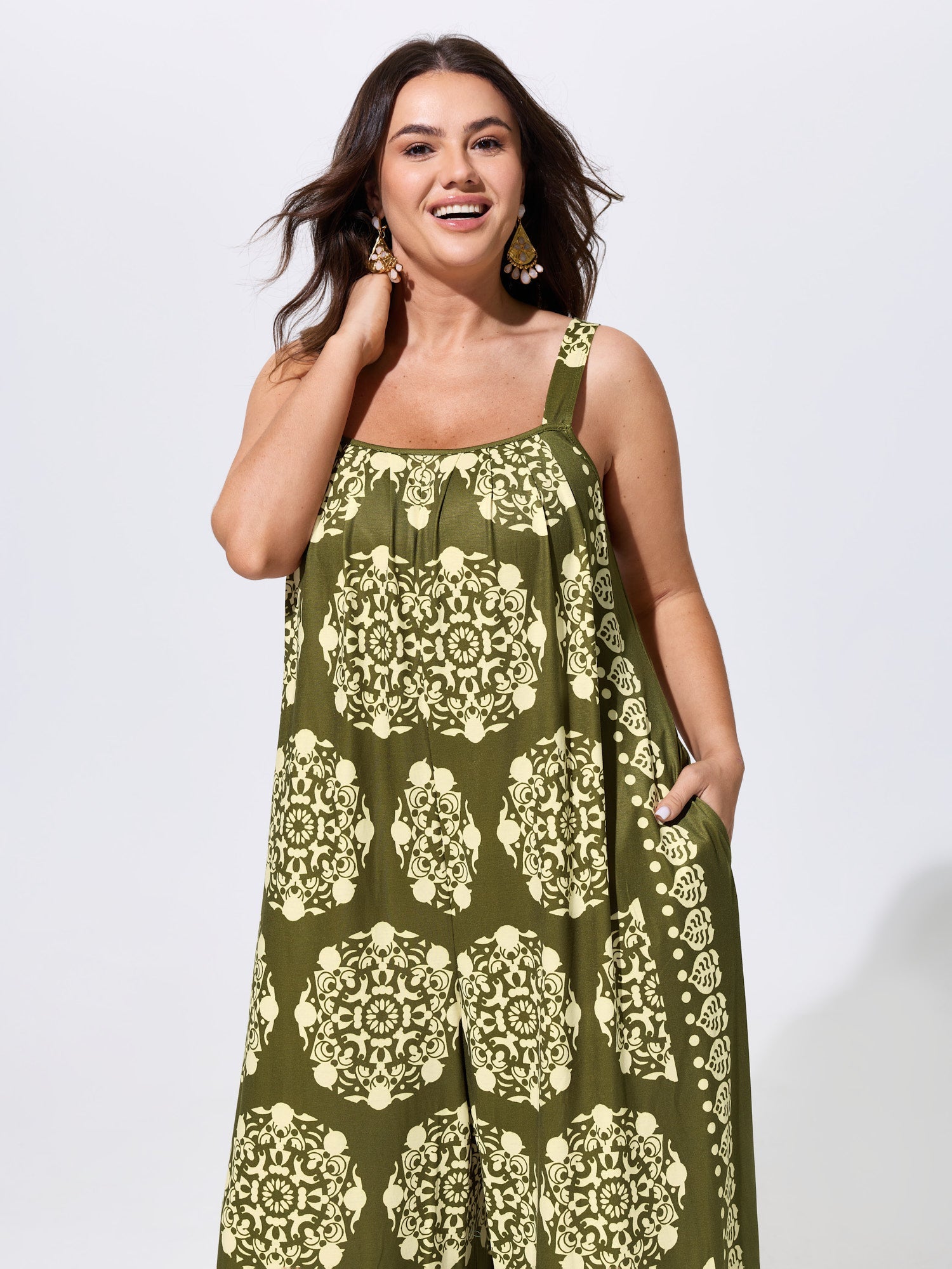 Sunkissed Stretchy Adjustable Strap Jumpsuit