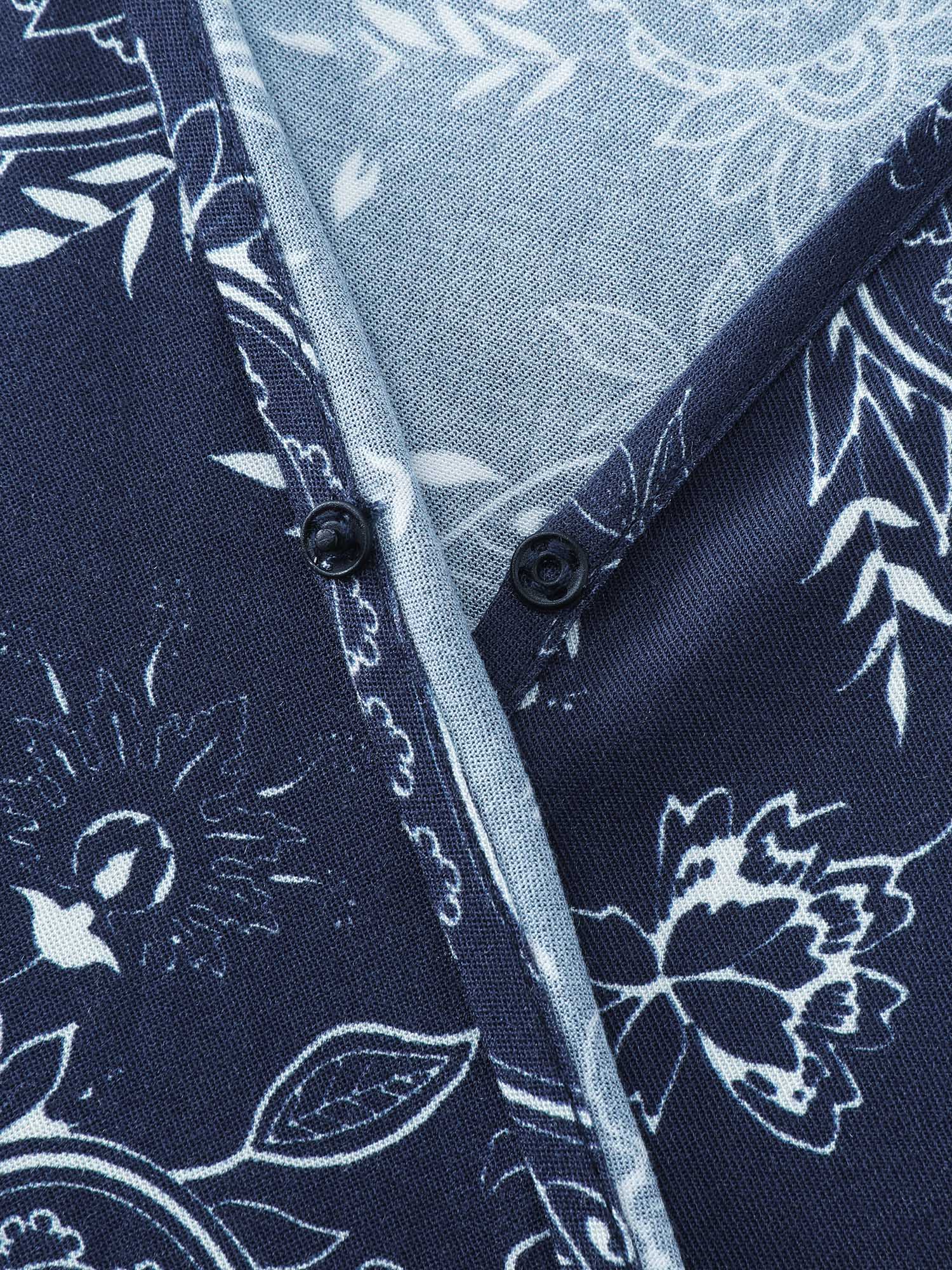 Floral Print Surplice Neck Mdii Dress
