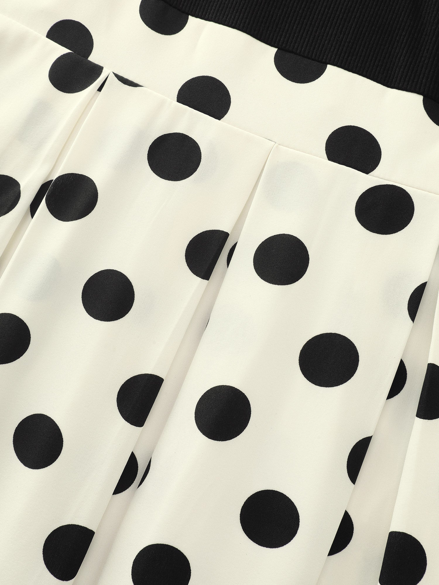 Polka Dot Charm Off-Shoulder Midi Dress