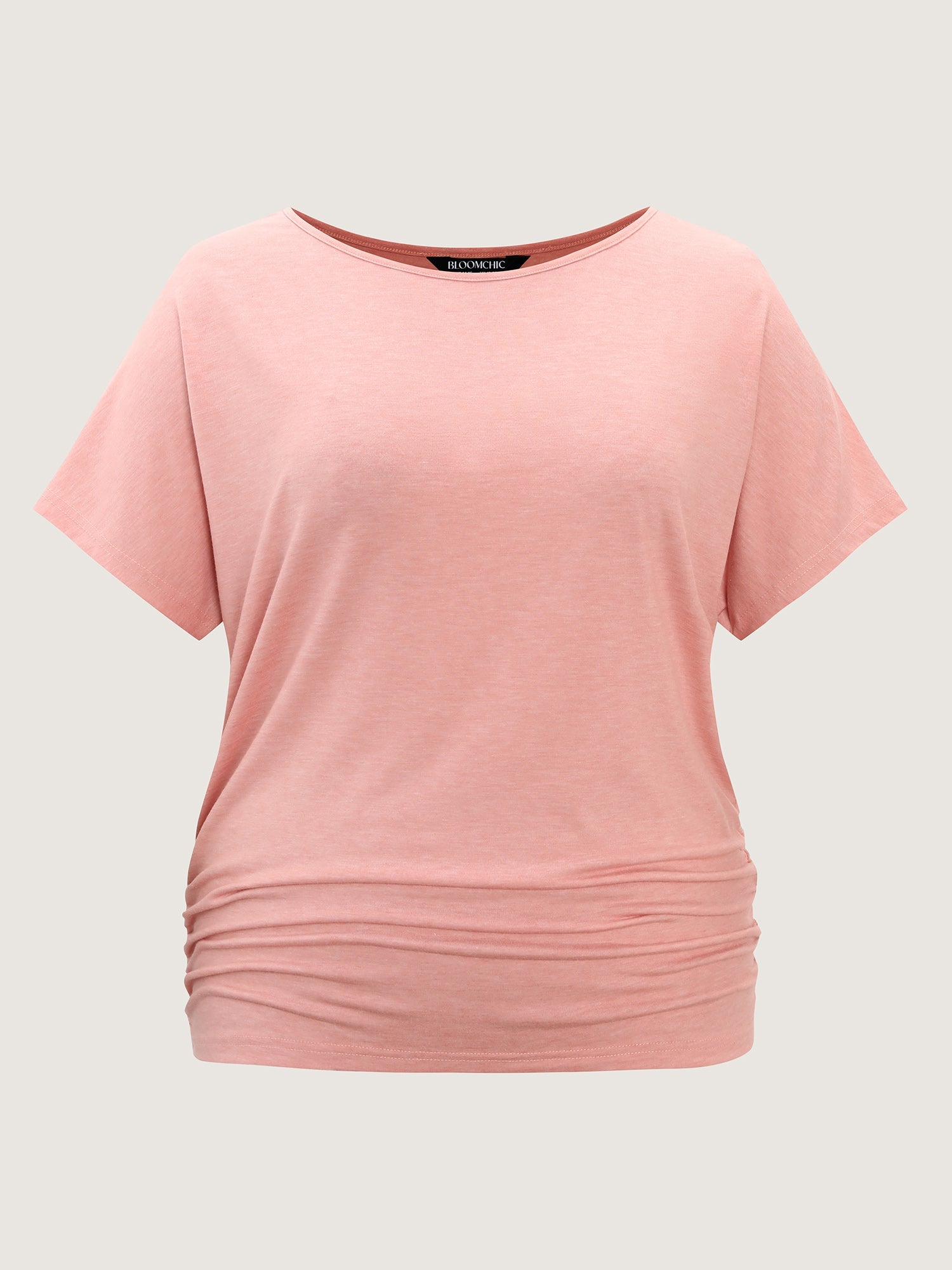 Supersoft Stretchy Ruched Hip-Coverage T-Shirt