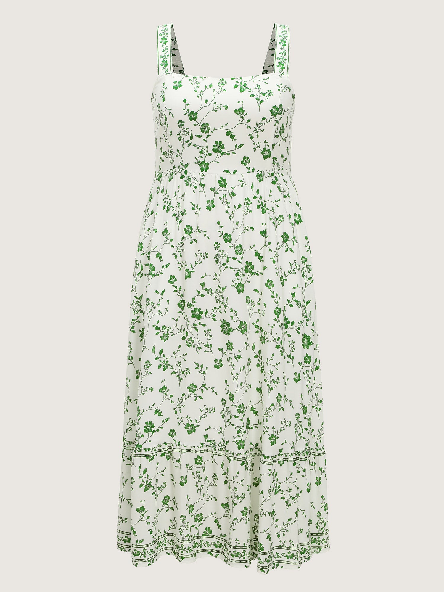 Floral Print Cami Tiered Maxi Dress