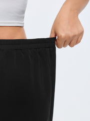 Color Contrast Hem Straight-Leg Lounge Pants
