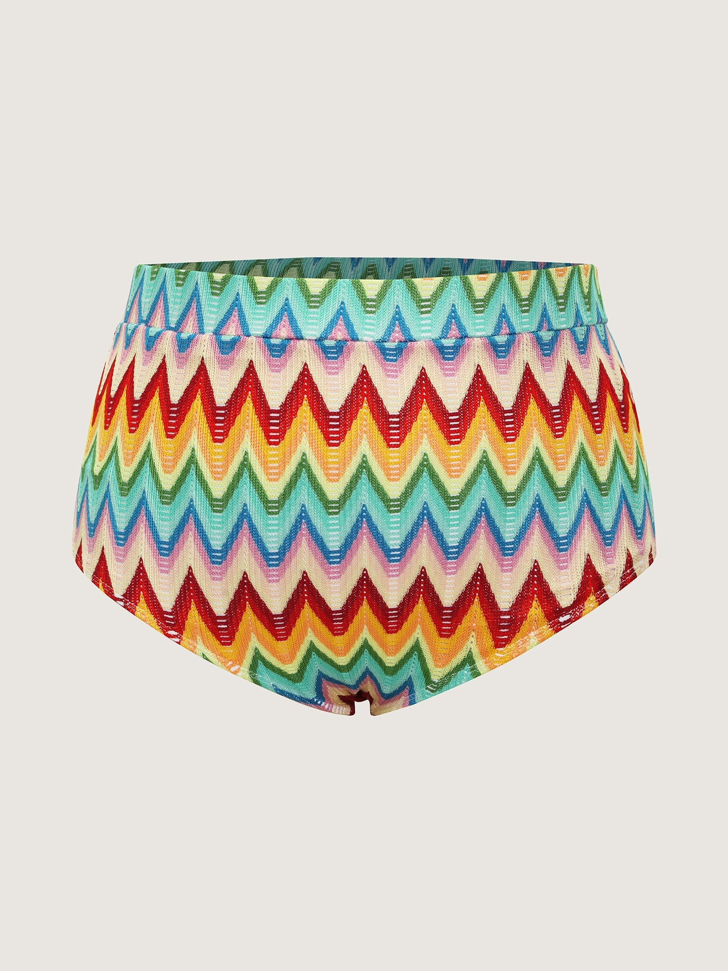 Wavy Color Textured Swim Bottoms