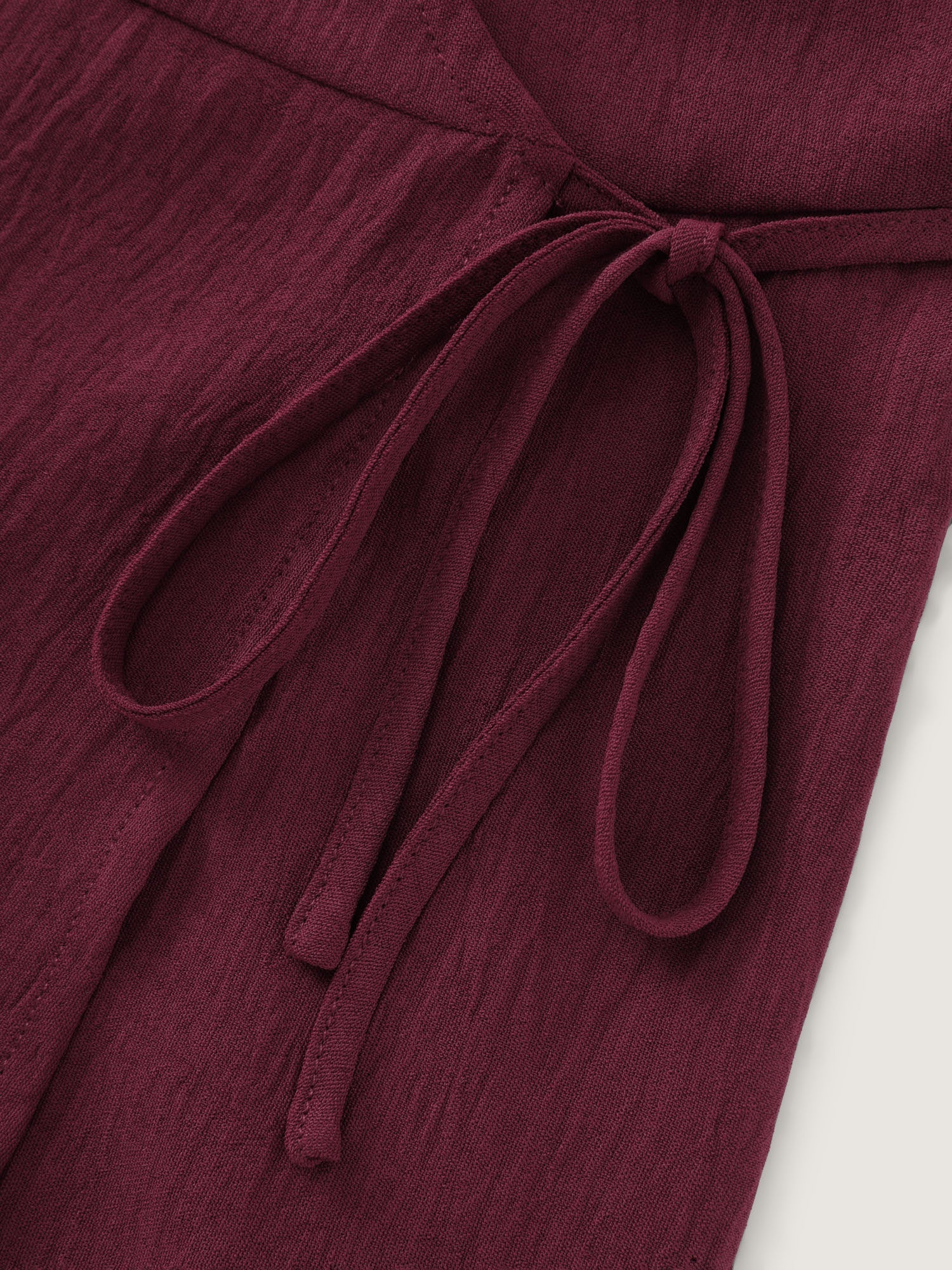 Stretchy Waist Side-Tie Plain Blouse