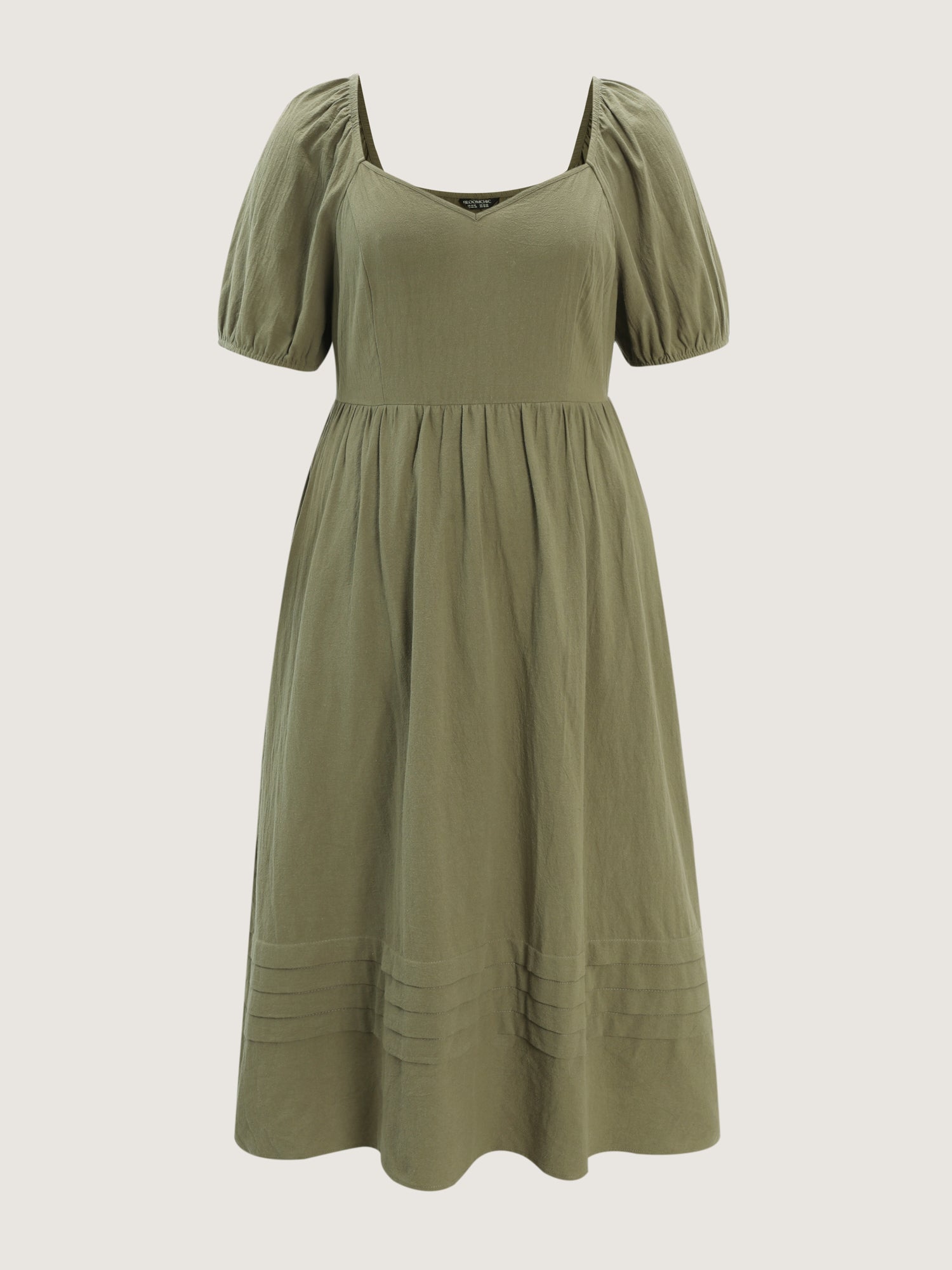 Pure Cotton Sweetheart Neckline Maxi Dress