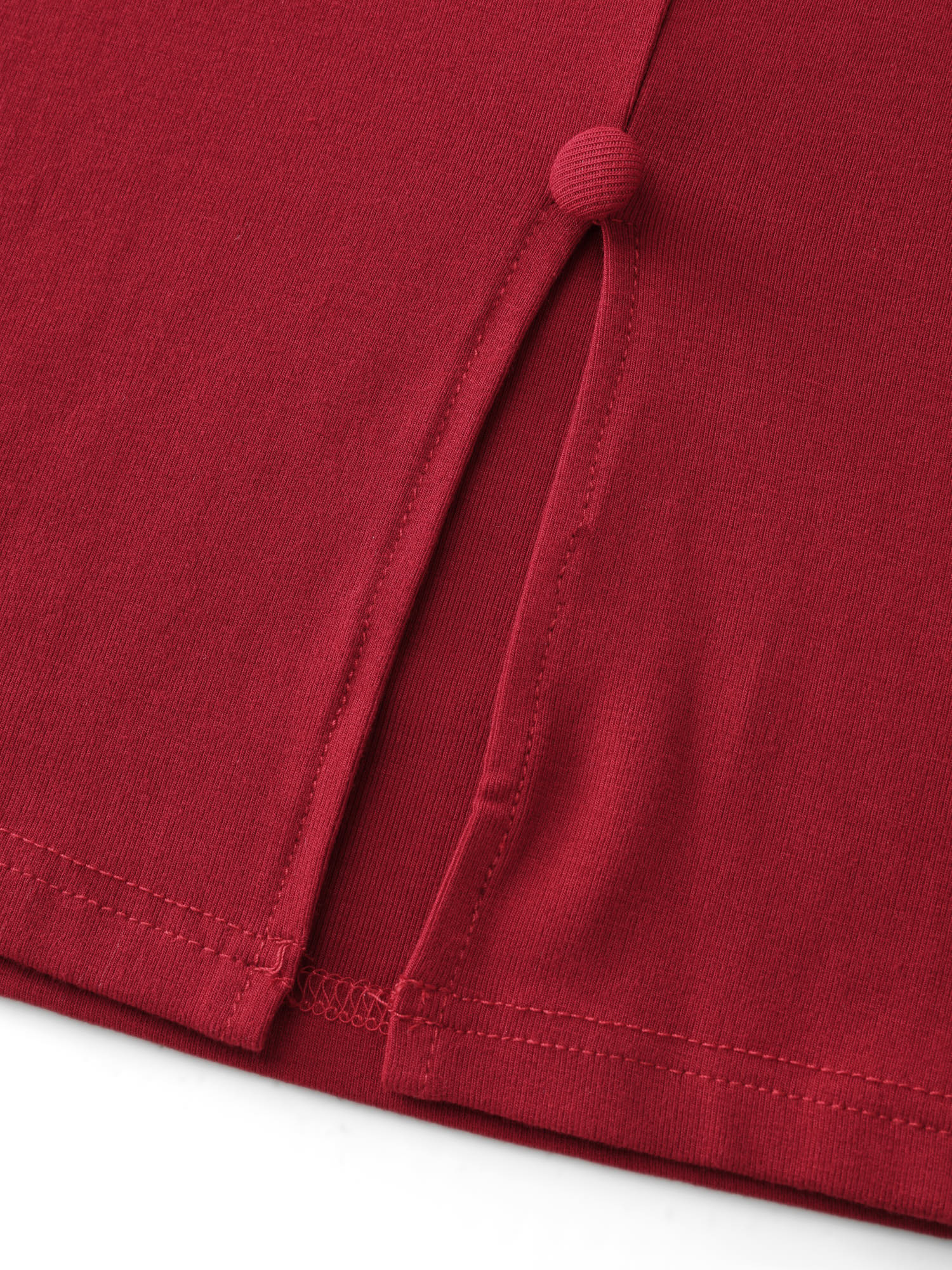 Elastic Button Detail Fitted Tank Top