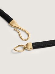 Glossy Gold Buckle Wide Extended Belt
