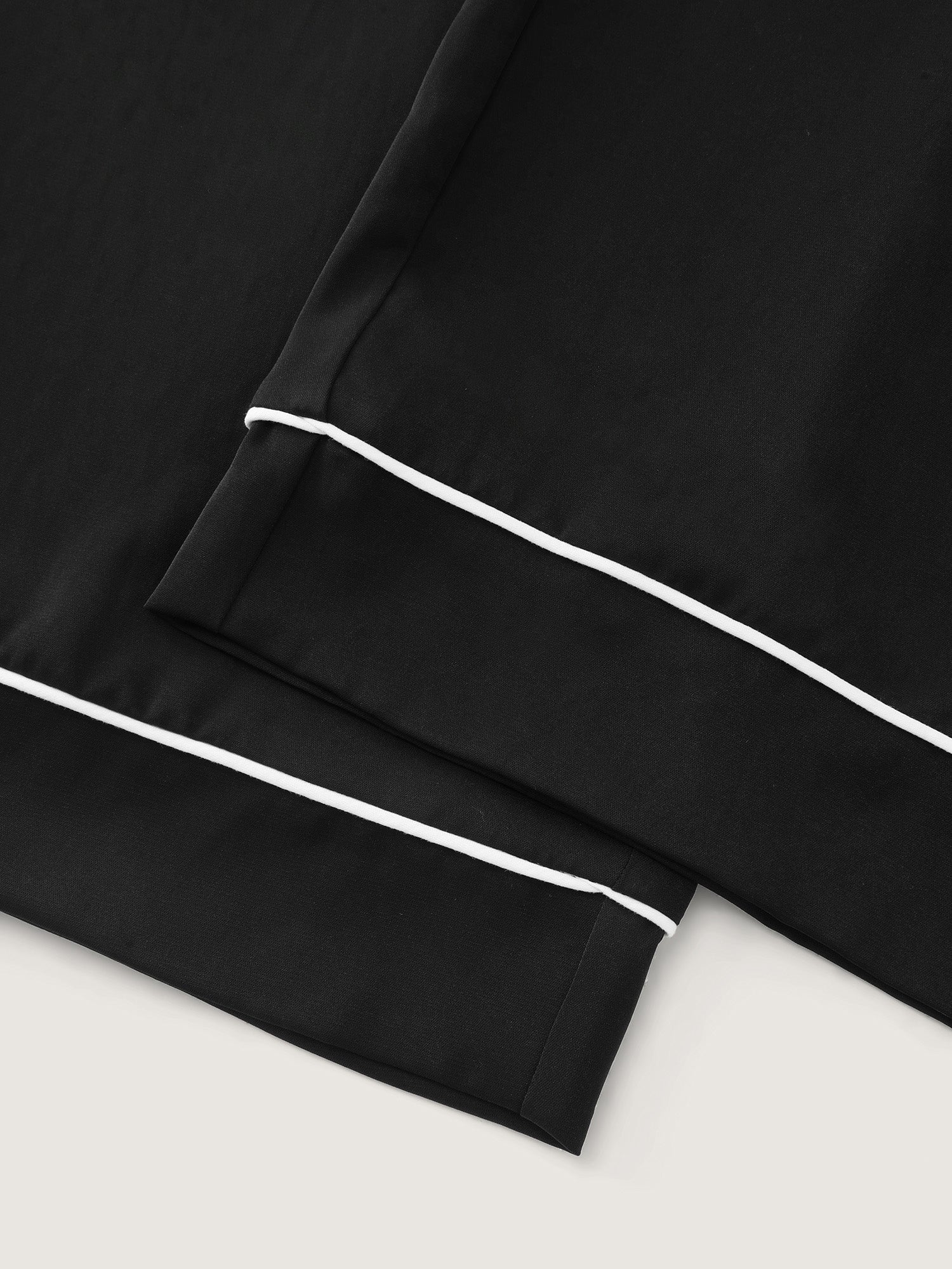 Color Contrast Hem Straight-Leg Lounge Pants