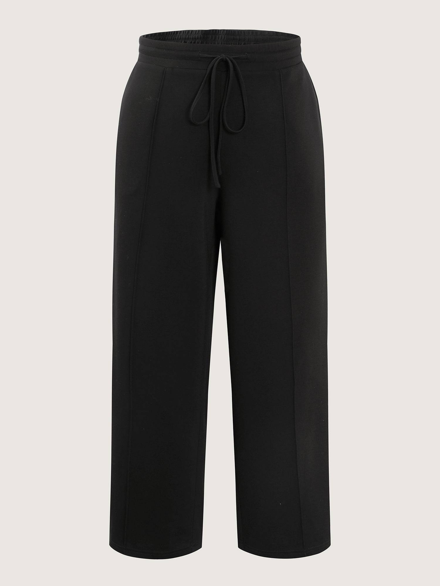 Stretchy Waist Pockets Drawstring Pants