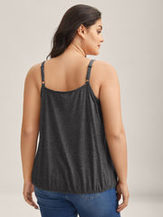 Supersoft Stretchy Neck Cut-Out Tank Top