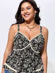 Supersoft Floral Print Flowy Tank Top