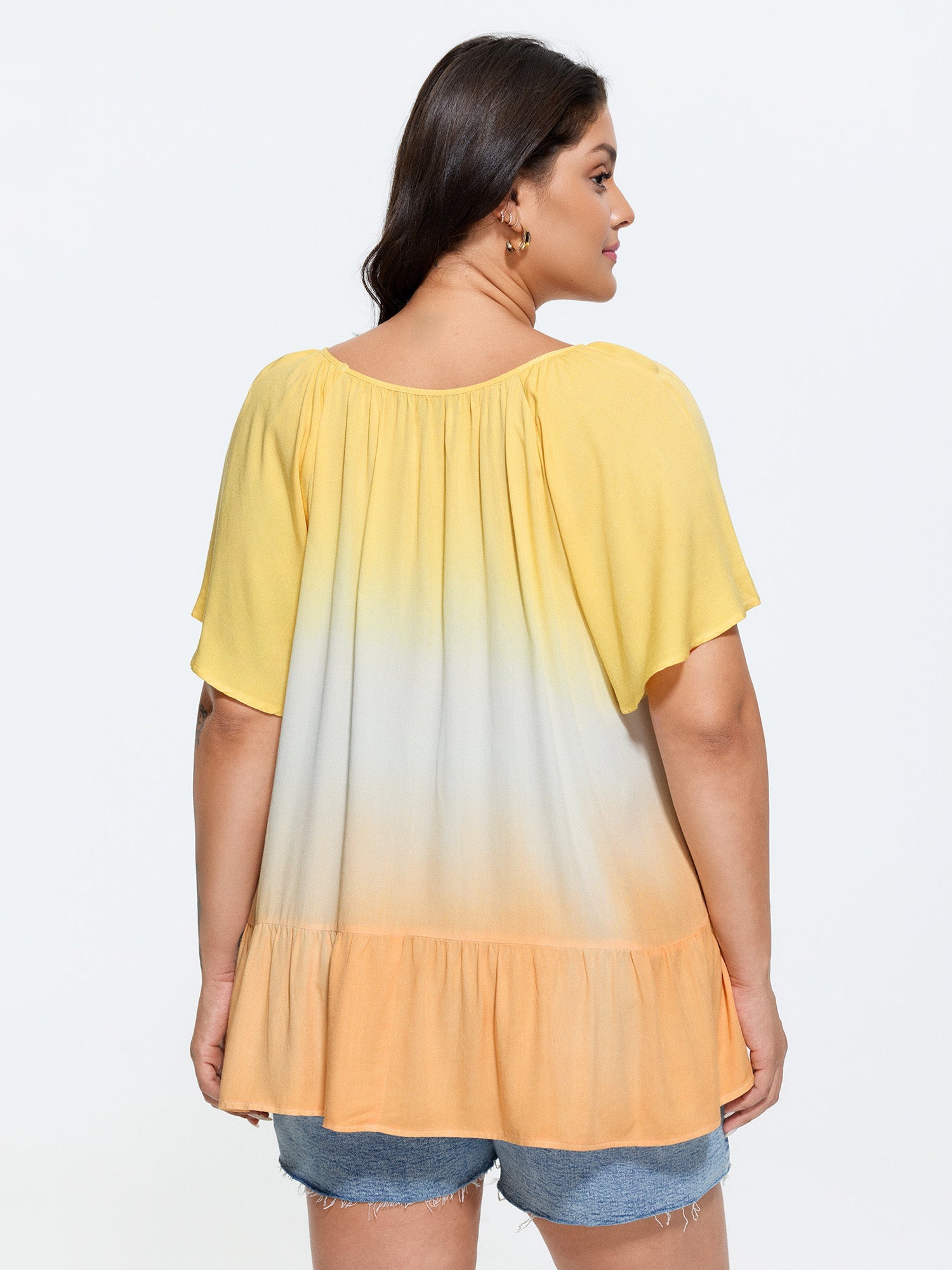 Supersoft Color Gradient Relaxed-Fit Top