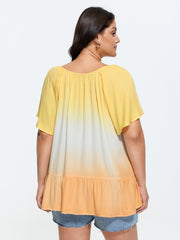 Supersoft Color Gradient Relaxed-Fit Top