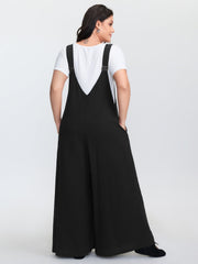 Pure Cotton Adjustable Straps Jumpsuit