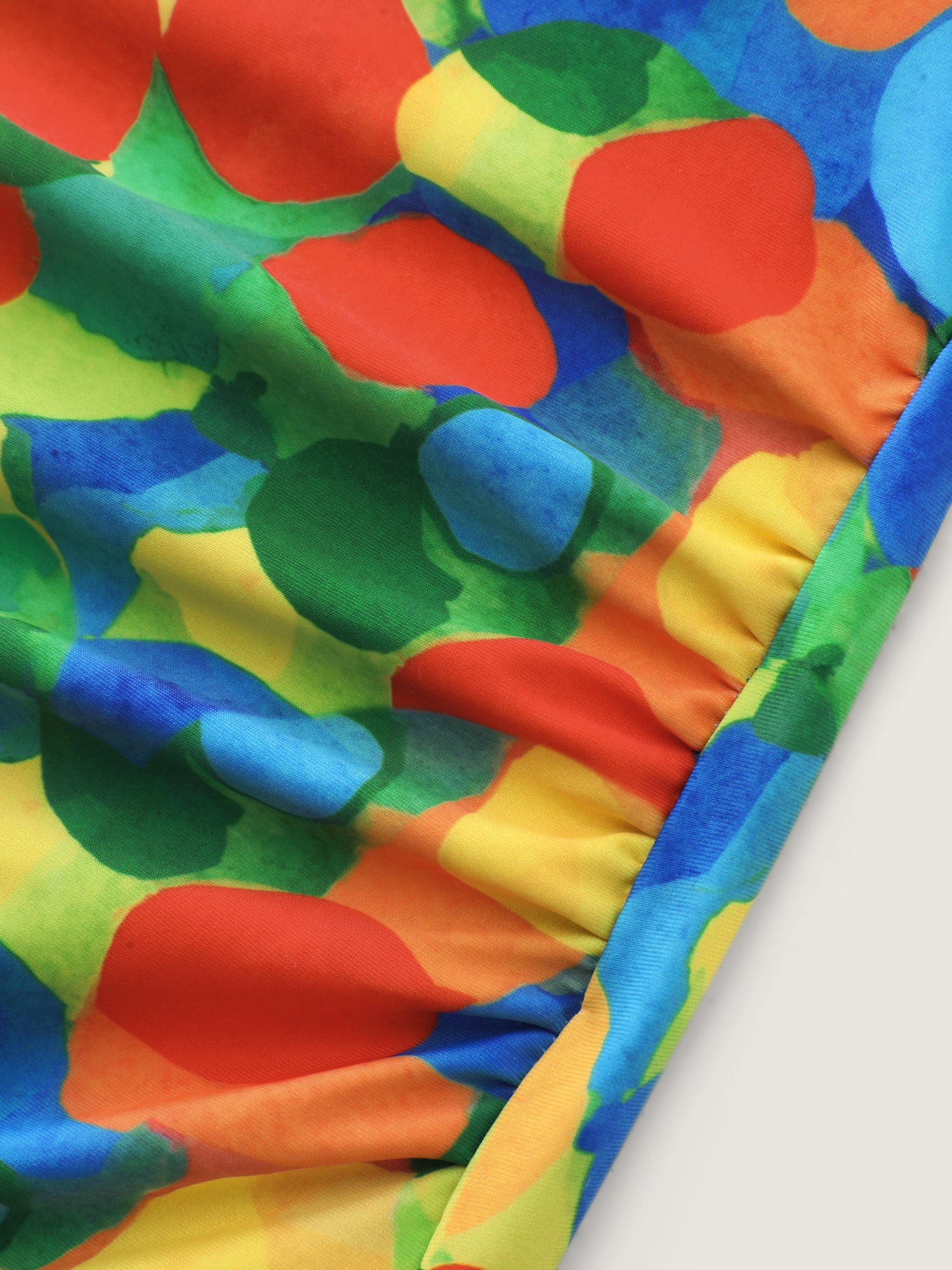 Vibrant Print Crossover Straps One-Piece Swim