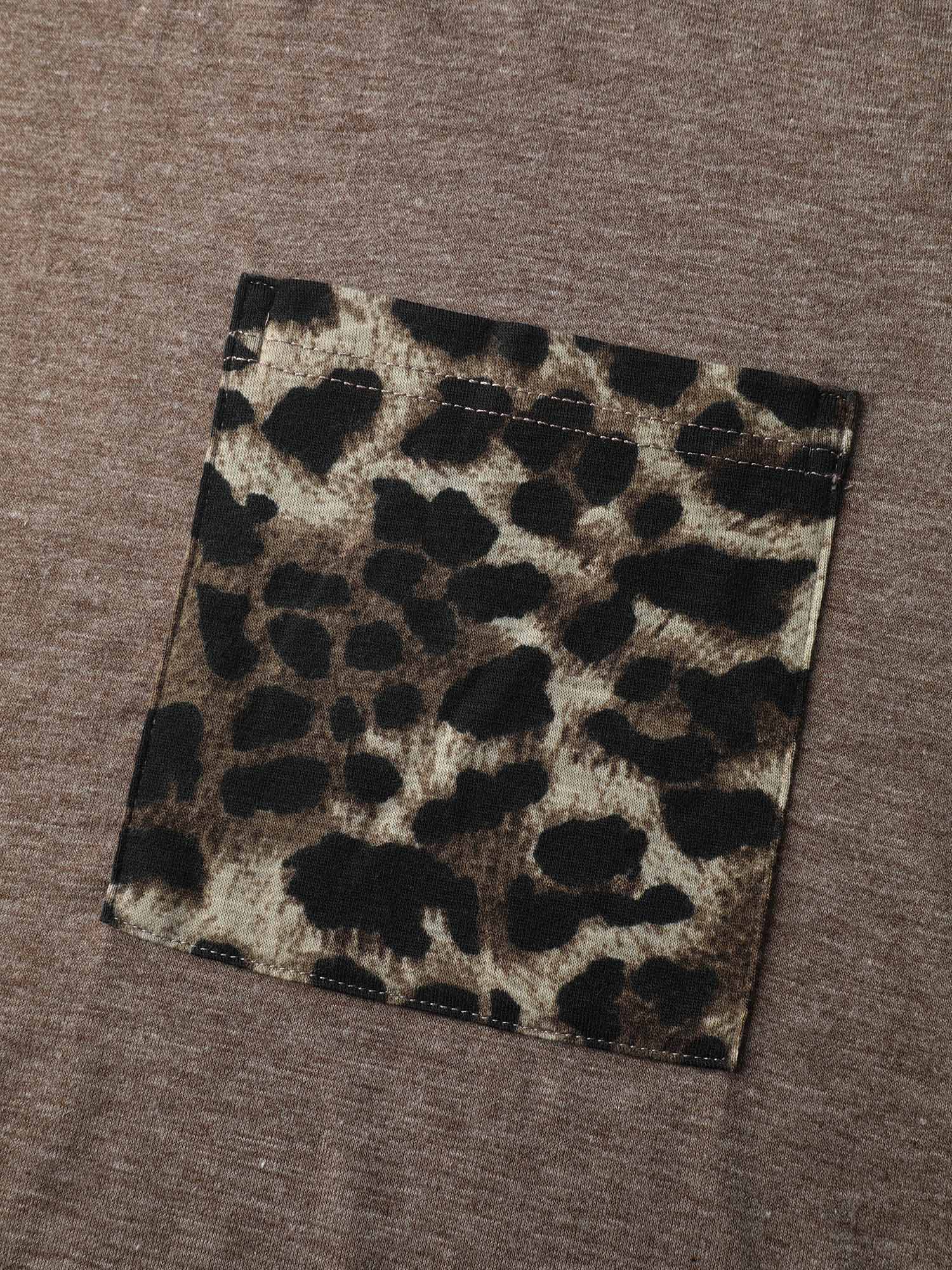 Leopard Print Contrast Lounge Set