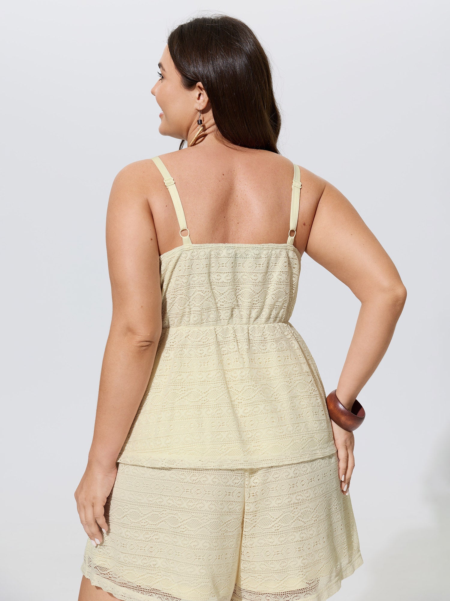 Breathable Cut-Out Sheer Tank Top