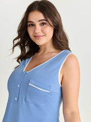 Supersoft Color Contrast Lounge Dress
