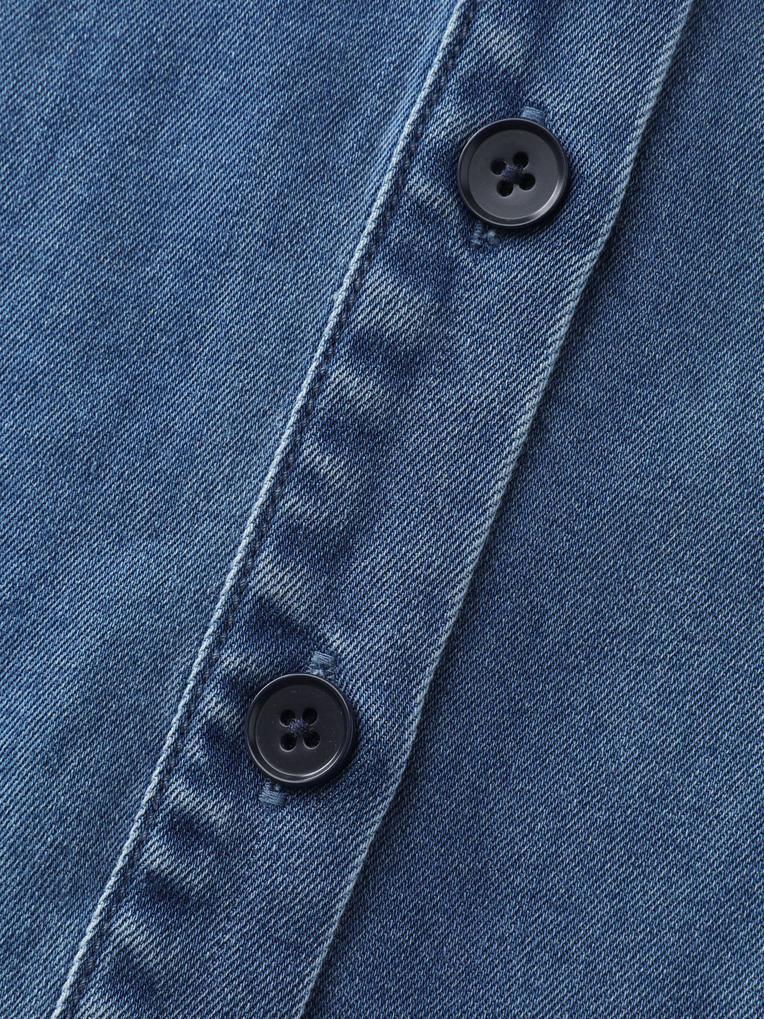 Supersoft Button-Down Denim Top