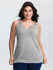 Supersoft Heather V-Neck Relaxed-Fit Tank Top