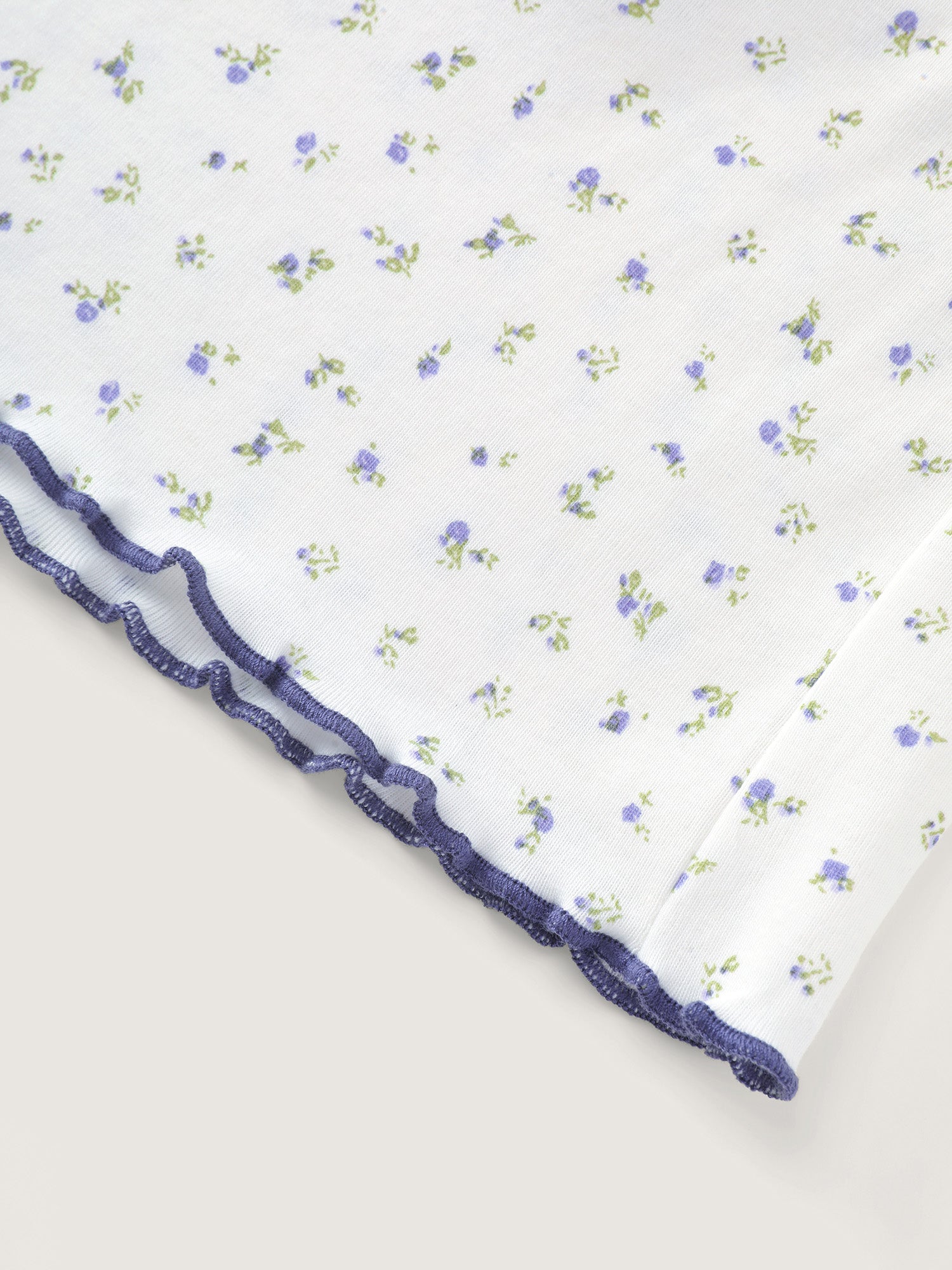 Supersoft Floral Print V-Neck Pajama Set
