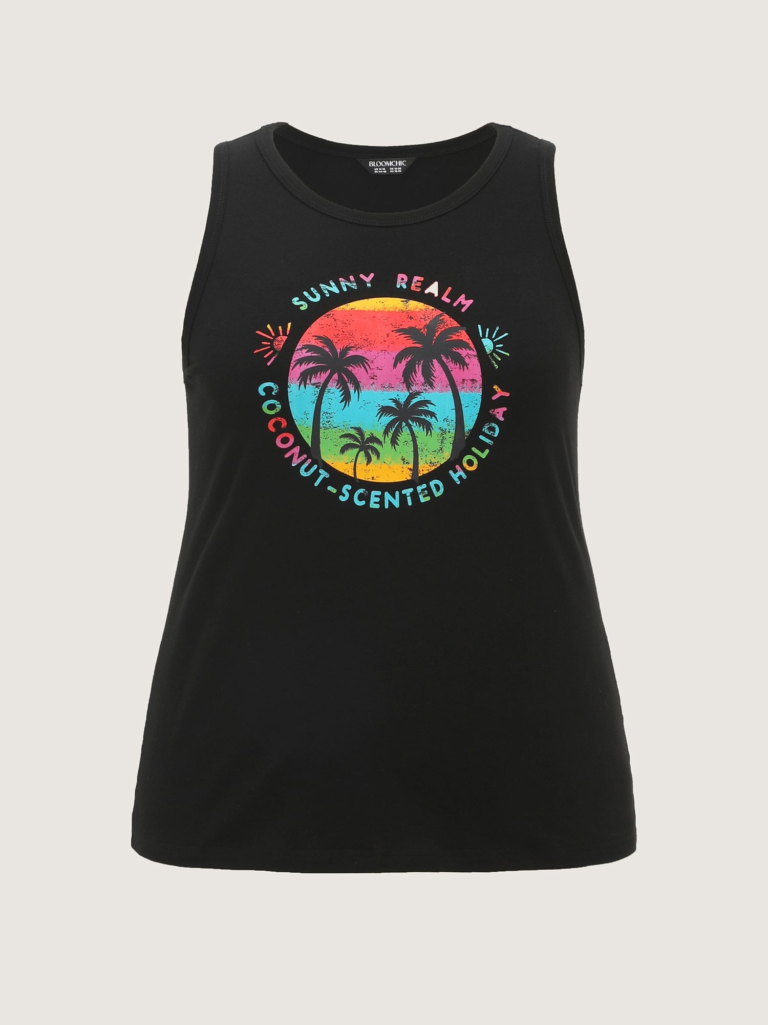 Cotton Island Energy Colorful Motif Tank Top