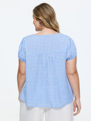 Striped Print Flowy Open-Front Shirt