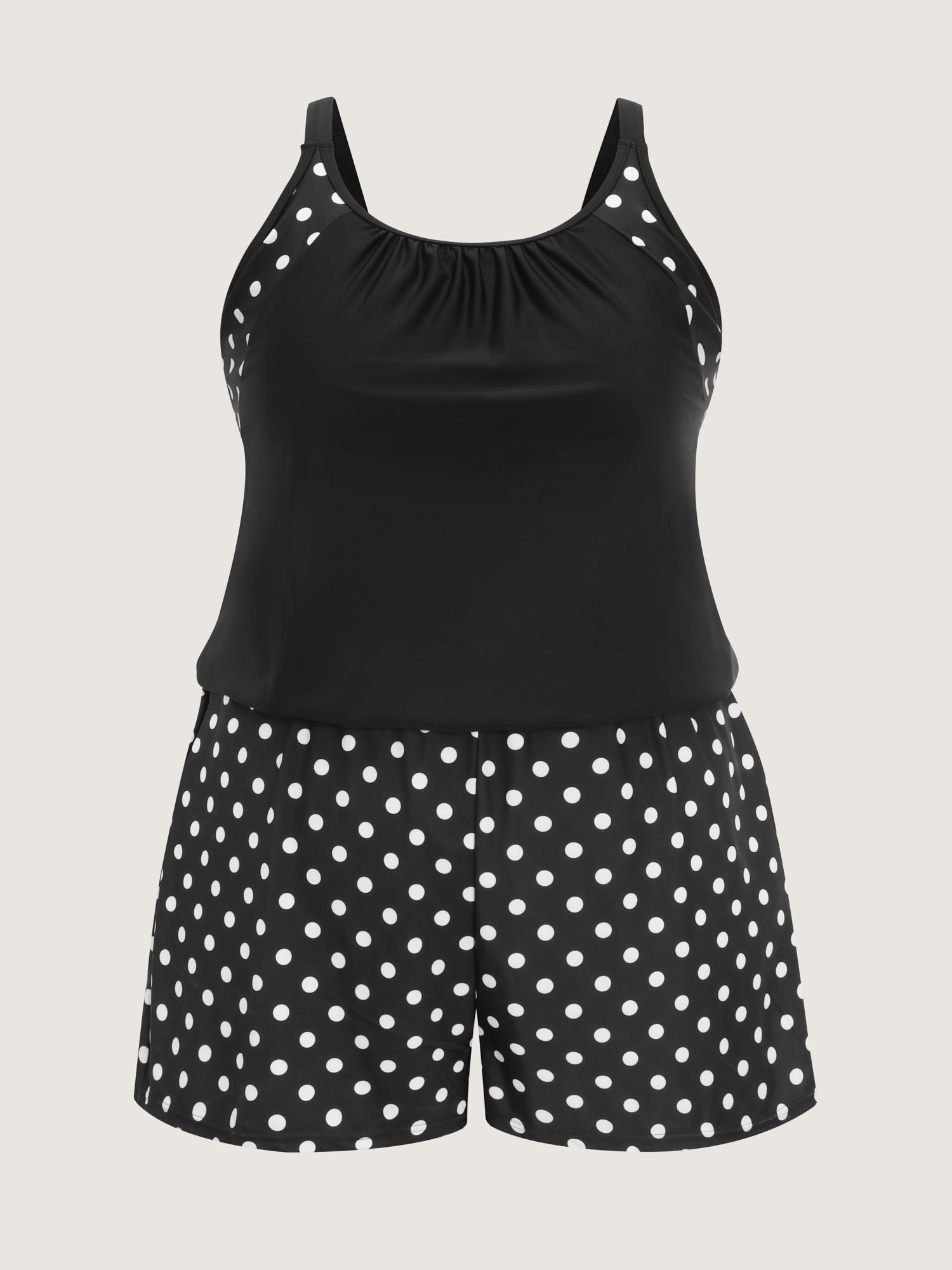 Polka Dot Pockets Swim Romper